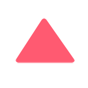 🔺 Emoji rotes Dreieck mit der Spitze nach oben Twitter Twemoji 11.1.