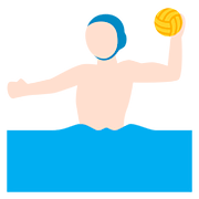 🤽🏻 Emoji Pessoa Jogando Polo Aquático: Pele Clara na Twitter Twemoji 11.1.