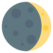 Émoji 🌒 Lune Croissante sur Twitter Twemoji 11.1.