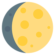 🌔 Emoji Lua Crescente Convexa na Twitter Twemoji 11.1.