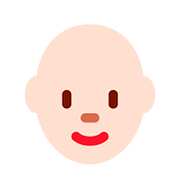 👩🏻‍🦲 Emoji Mujer: Tono De Piel Claro Y Sin Pelo en Twitter Twemoji 11.1.