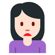 🙍🏻‍♀️ Emoji Mujer Frunciendo El Ceño: Tono De Piel Claro en Twitter Twemoji 11.1.