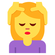 💆‍♀️ Emoji Frau, die eine Kopfmassage bekommt Twitter Twemoji 11.1.
