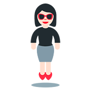 Emoji 🕴🏻‍♀️ La donna in giacca e cravatta levita: Carnagione Chiara su Twitter Twemoji 11.1.