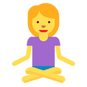 Emoji 🧘‍♀️ Donna In Posizione Del Loto su Twitter Twemoji 11.1.