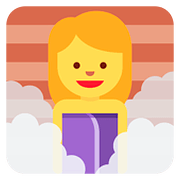 🧖‍♀️ Emoji Mulher Na Sauna na Twitter Twemoji 11.1.