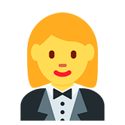 🤵‍♀️ Emoji Frau im Smoking Twitter Twemoji 11.1.