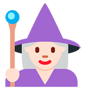 Emoji 🧙🏻‍♀️ Maga: Carnagione Chiara su Twitter Twemoji 11.1.