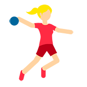 🤾🏼‍♀️ Emoji Mujer Jugando Al Balonmano: Tono De Piel Claro Medio en Twitter Twemoji 11.1.