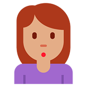 🙎🏽‍♀️ Emoji Mujer Haciendo Pucheros: Tono De Piel Medio en Twitter Twemoji 11.1.
