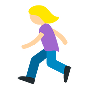 🏃🏼‍♀️ Emoji Mujer Corriendo: Tono De Piel Claro Medio en Twitter Twemoji 11.1.