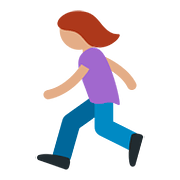 🏃🏽‍♀️ Emoji Mujer Corriendo: Tono De Piel Medio en Twitter Twemoji 11.1.