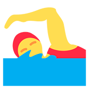 🏊‍♀️ Emoji Mujer Nadando en Twitter Twemoji 11.1.