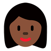 Emoji 👩🏿 Donna: Carnagione Scura su Twitter Twemoji 11.1.