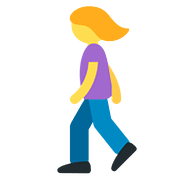 🚶‍♀️ Emoji Mujer Caminando en Twitter Twemoji 11.1.