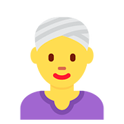 👳‍♀️ Emoji Mujer Con Turbante en Twitter Twemoji 11.1.