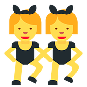 👯 Emoji Personas Con Orejas De Conejo en Twitter Twemoji 11.1.
