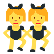👯‍♀️ Emoji Mujeres Con Orejas De Conejo en Twitter Twemoji 11.1.