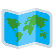 Emoji 🗺️ Mappa Mondiale su Twitter Twemoji 11.1.