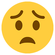 Emoji 😟 Faccina Preoccupata su Twitter Twemoji 11.1.