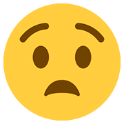 Emoji 😧 Faccina Angosciata su Twitter Twemoji 11.2.