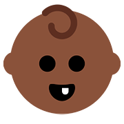 👶🏿 Emoji Bebé: Tono De Piel Oscuro en Twitter Twemoji 11.2.