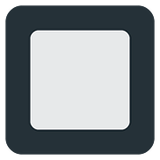 🔲 Emoji schwarze quadratische Schaltfläche Twitter Twemoji 11.2.