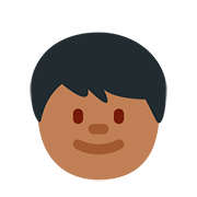 🧒🏾 Emoji Infante: Tono De Piel Oscuro Medio en Twitter Twemoji 11.2.