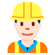 👷🏻 Emoji Trabalhador De Construção Civil: Pele Clara na Twitter Twemoji 11.2.