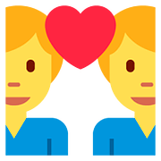 👨‍❤️‍👨 Emoji Liebespaar: Mann, Mann Twitter Twemoji 11.2.