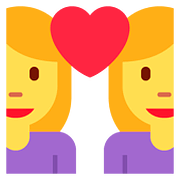 Emoji 👩‍❤️‍👩 Coppia Con Cuore: Donna E Donna su Twitter Twemoji 11.2.