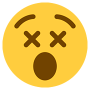 Emoji 😵 Faccina Frastornata su Twitter Twemoji 11.2.