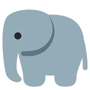 🐘 Emoji Elefante en Twitter Twemoji 11.2.