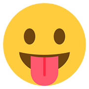 😛 Emoji Rosto Mostrando A Língua na Twitter Twemoji 11.2.