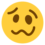 Emoji 🥴 Faccina Stordita su Twitter Twemoji 11.2.