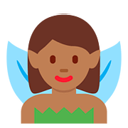 🧚🏾 Emoji Hada: Tono De Piel Oscuro Medio en Twitter Twemoji 11.2.
