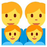 👨‍👨‍👦‍👦 Emoji Familie: Mann, Mann, Junge und Junge Twitter Twemoji 11.2.
