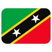🇰🇳 Emoji Flagge: St. Kitts und Nevis Twitter Twemoji 11.2.