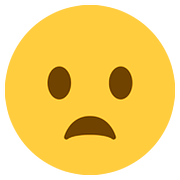 Emoji 😦 Faccina Imbronciata Con Bocca Aperta su Twitter Twemoji 11.2.