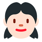Emoji 👧🏻 Bambina: Carnagione Chiara su Twitter Twemoji 11.2.