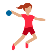 Émoji 🤾🏽 Personne Jouant Au Handball : Peau Légèrement Mate sur Twitter Twemoji 11.2.