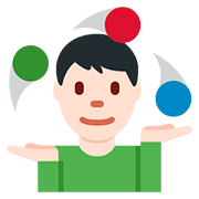 🤹🏻 Emoji Jongleur(in): helle Hautfarbe Twitter Twemoji 11.2.