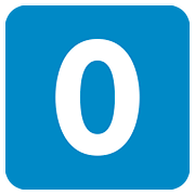 Emoji 0️⃣ Tasto: 0 su Twitter Twemoji 11.2.