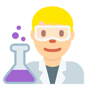 👨🏼‍🔬 Emoji Científico: Tono De Piel Claro Medio en Twitter Twemoji 11.2.