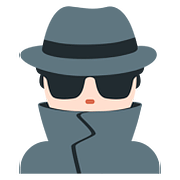 🕵🏻‍♂️ Emoji Detective Hombre: Tono De Piel Claro en Twitter Twemoji 11.2.