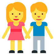 👫 Emoji Mann und Frau halten Hände Twitter Twemoji 11.2.