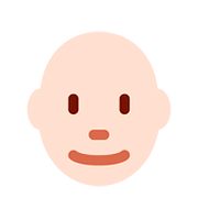 👨🏻‍🦲 Emoji Mann: helle Hautfarbe, Glatze Twitter Twemoji 11.2.