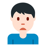 Emoji 🙍🏻‍♂️ Uomo Corrucciato: Carnagione Chiara su Twitter Twemoji 11.2.