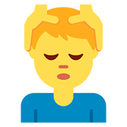 💆‍♂️ Emoji Homem Recebendo Massagem Facial na Twitter Twemoji 11.2.