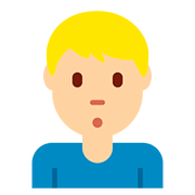 🙎🏼‍♂️ Emoji schmollender Mann: mittelhelle Hautfarbe Twitter Twemoji 11.2.